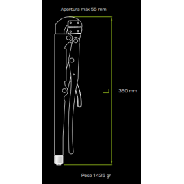 LLAVE PARA CAÑO 0-55 MM RUCCI