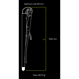 LLAVE PARA CAÑO 0-90 MM RUCCI