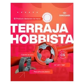 TERRAJA HOBBISTA 1/2-3/4-1" PARA TUBOS PLASTICOS