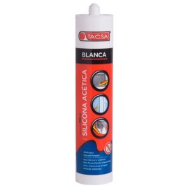 SILICONA ACETICA BLANCA TACSA 280 GR