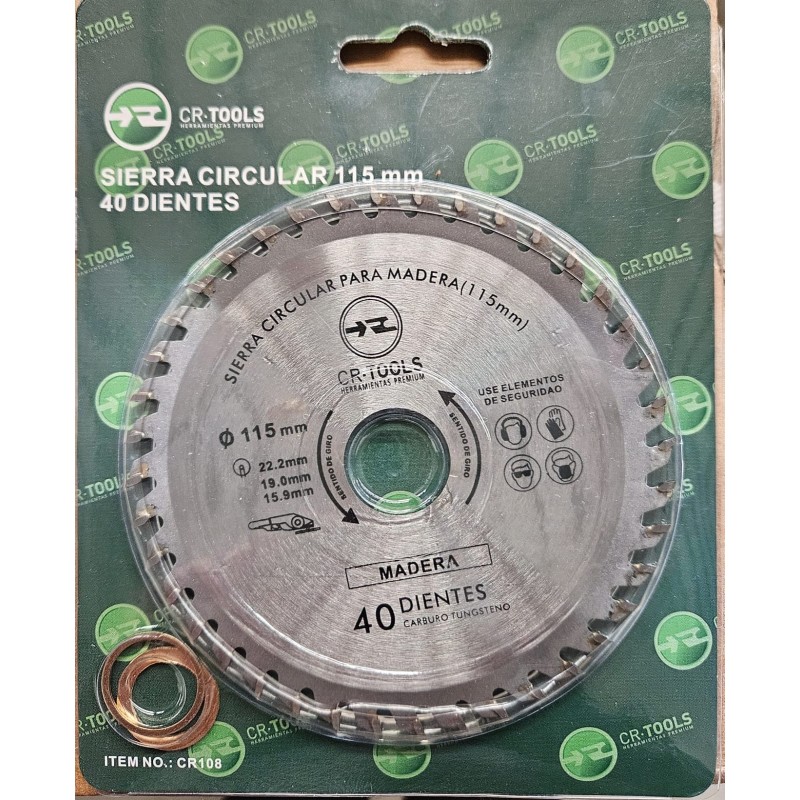 DISCO DE SIERRA CIRCULAR PARA MADERA CR