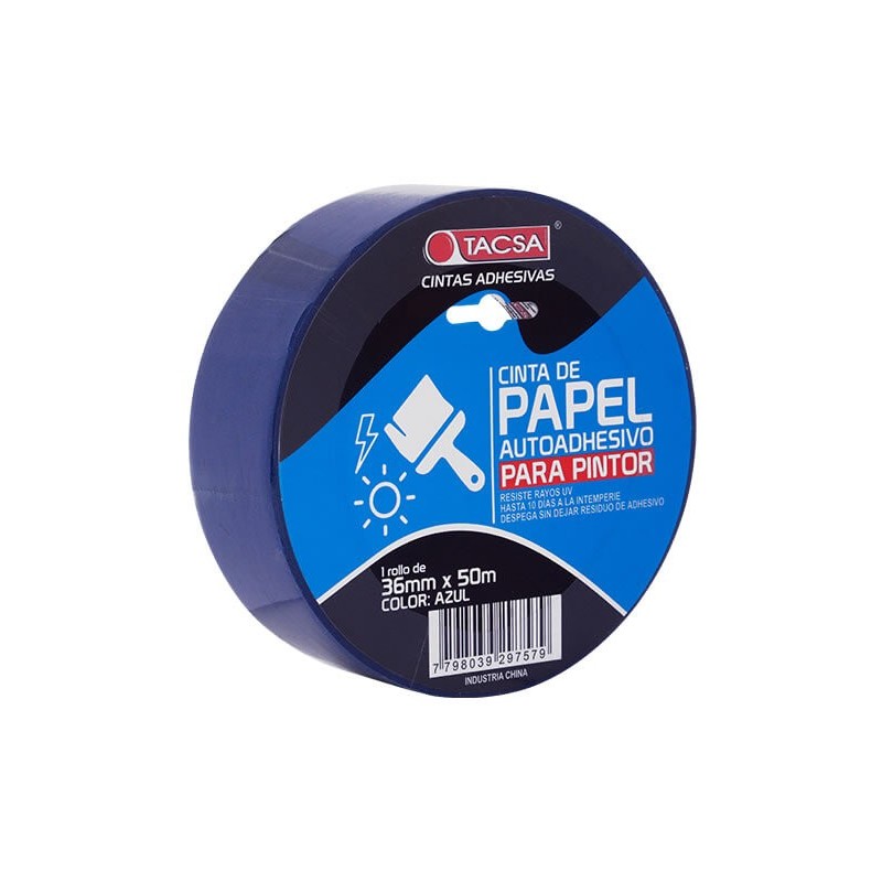 CINTA DE PAPEL AZUL TACSA